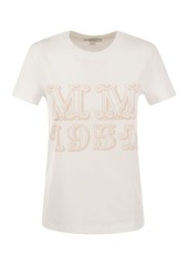 MAX MARA MINCIO - Cotton T-shirt with print