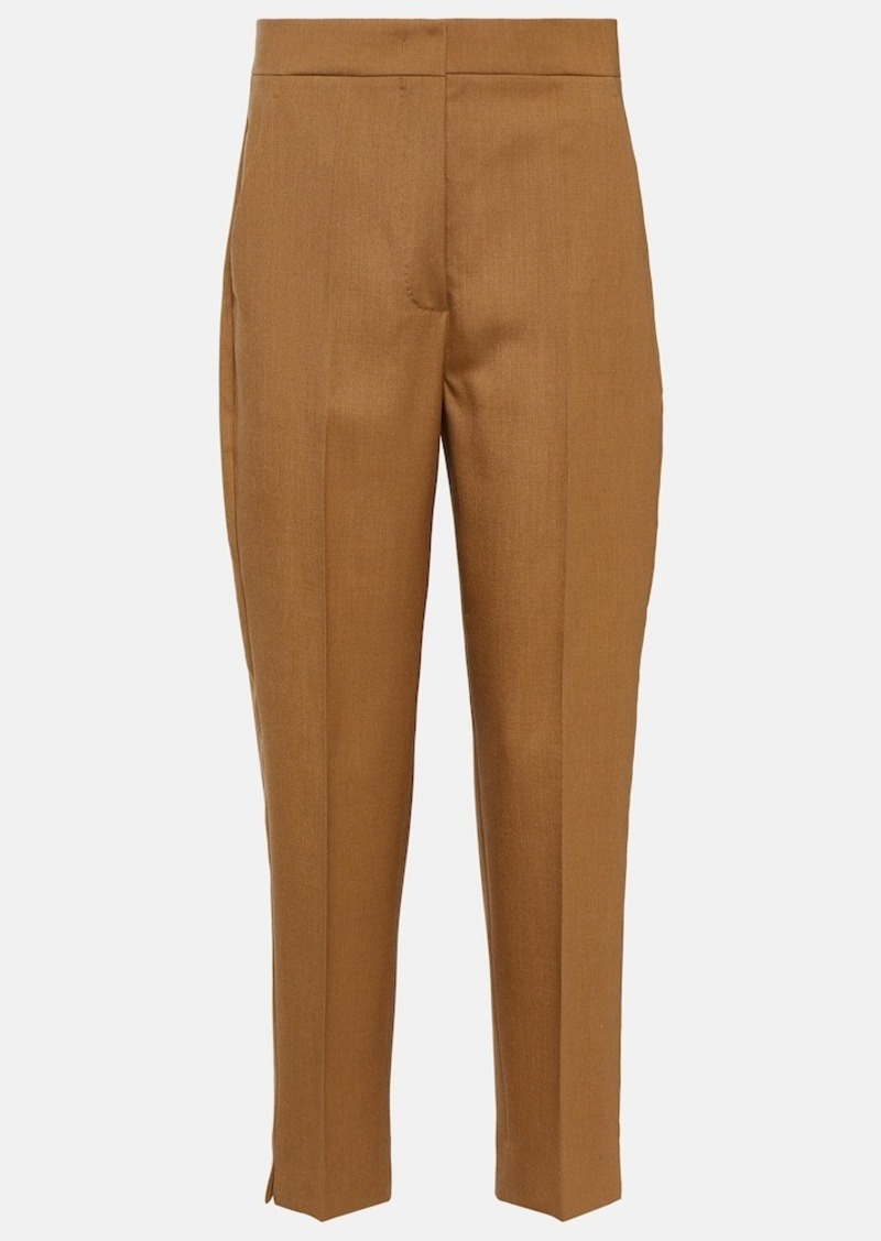 Max Mara Mira wool, mohair, and silk pants