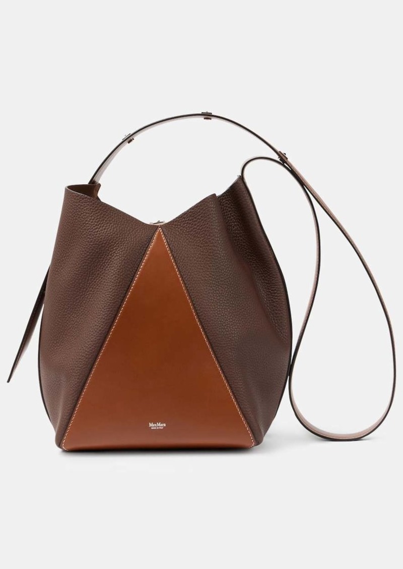 Max Mara MMBucket Small leather bucket bag