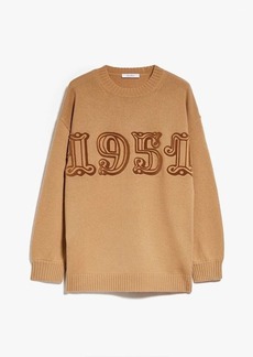 MAX MARA MONOGRAM WOOL AND CASHMERE PULLOVER CLOTHING