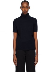 Max Mara Navy Paola Turtleneck