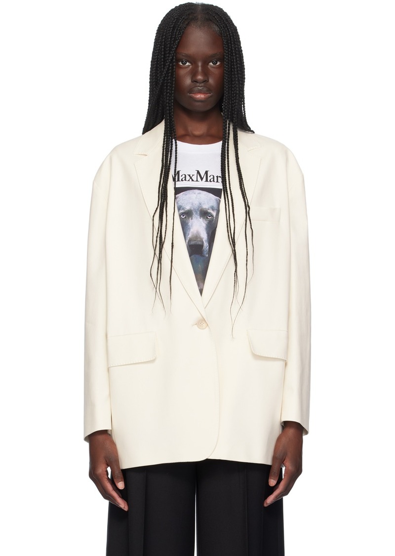 Max Mara Off-White Monica Blazer