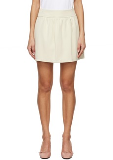 Max Mara Off-White Nettuno Miniskirt