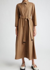 Max Mara Olimpia Cotton Poplin Belted Shirtdress