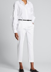 Max Mara Osteo Cotton Shirt with Laces