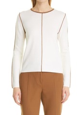 Max Mara Osteo Wool Sweater in White at Nordstrom
