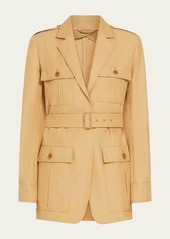 Max Mara Pacos Belted Cotton Jacket