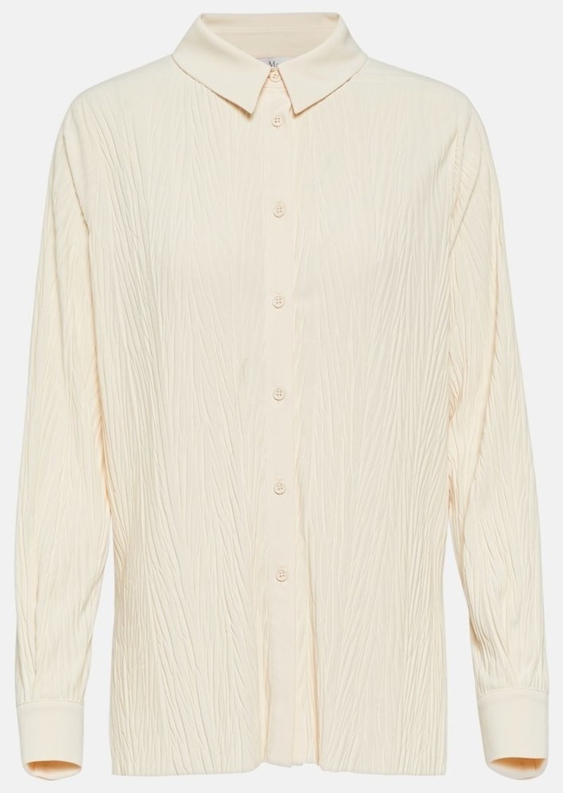 Max Mara Paio jersey plissee shirt