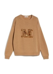 MAX MARA Palato jewel embroidered cashmere jumper