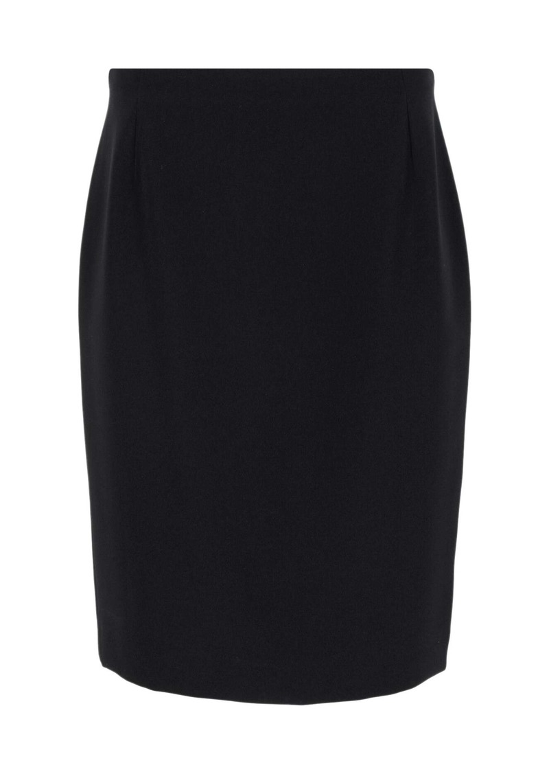 Max Mara Pencil Skirt in Black Silk