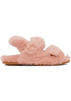 Max Mara Pink Teddy Sandals