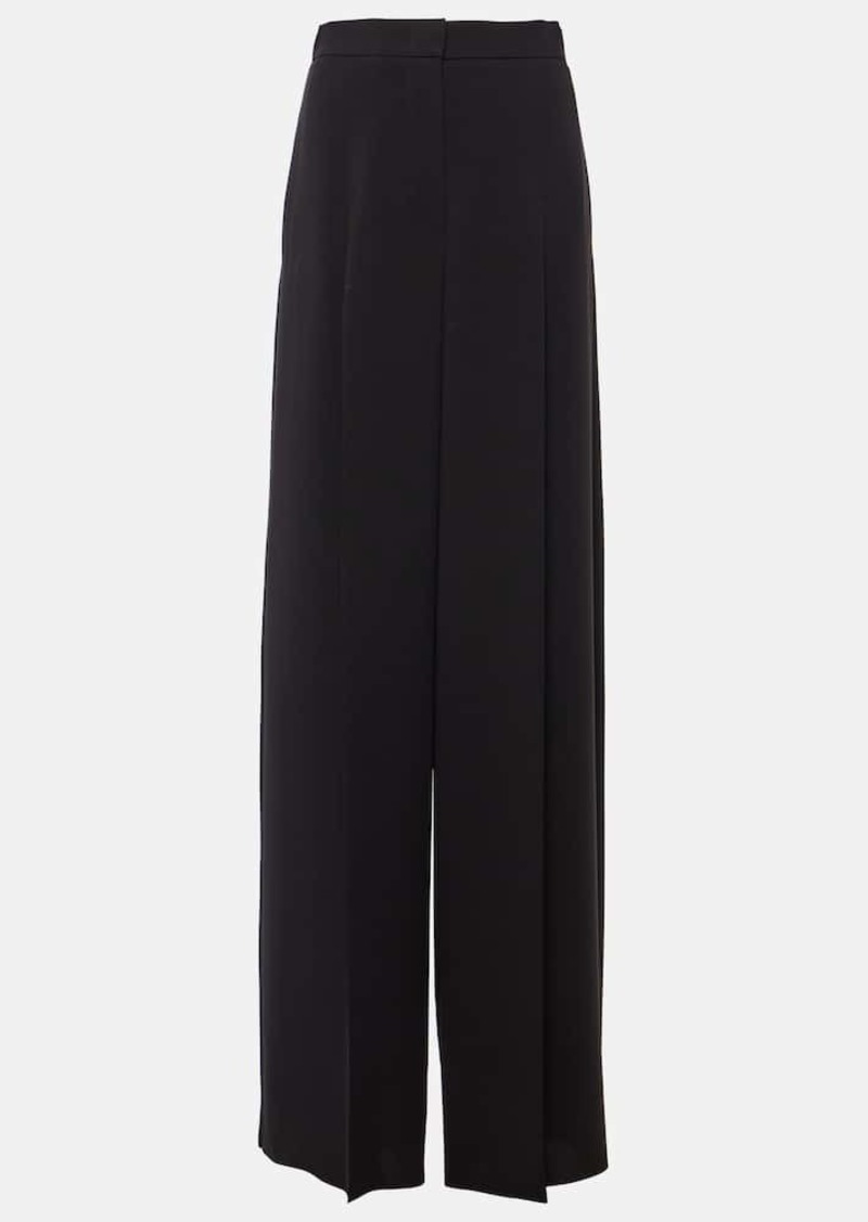 Max Mara Pleated cady wide-leg pants