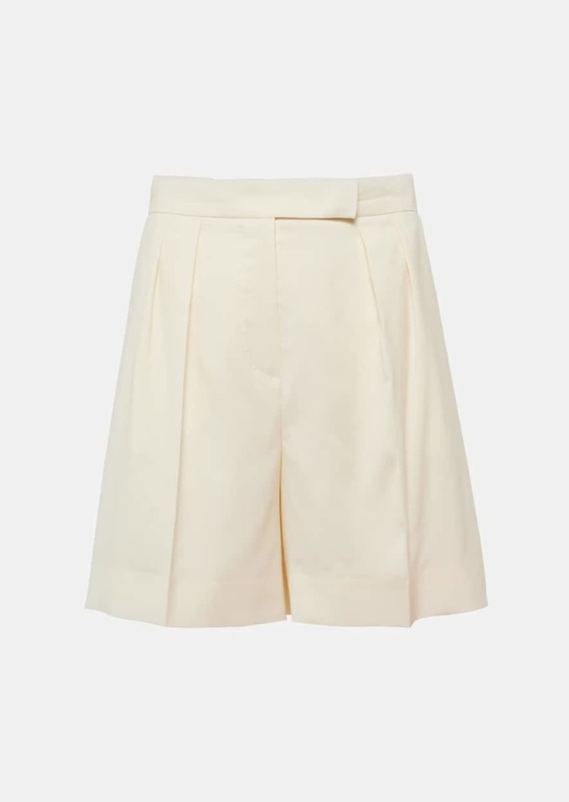 Max Mara Priamo high-rise virgin wool shorts