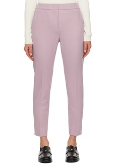 Max Mara Purple Cropped Trousers