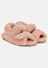 Max Mara Sandya shearling sandals