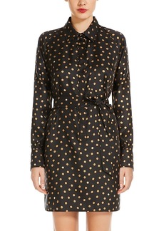 Max Mara Shock Fit One Sleeve Silk Dress