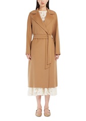 Max Mara Studio Cles Wool, Cashmere, and Silk Midi Robe Coat