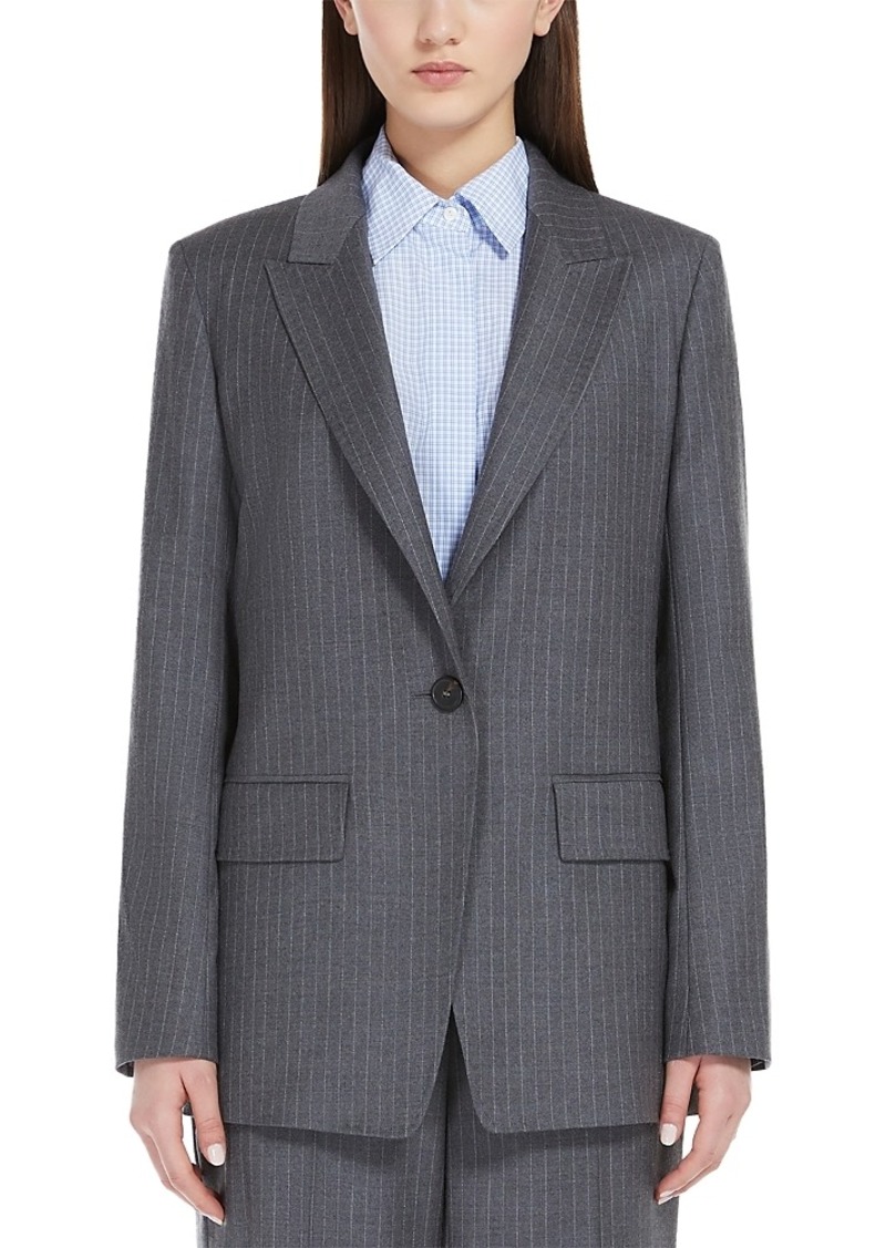 Max Mara Studio Erbert Flannel Blazer