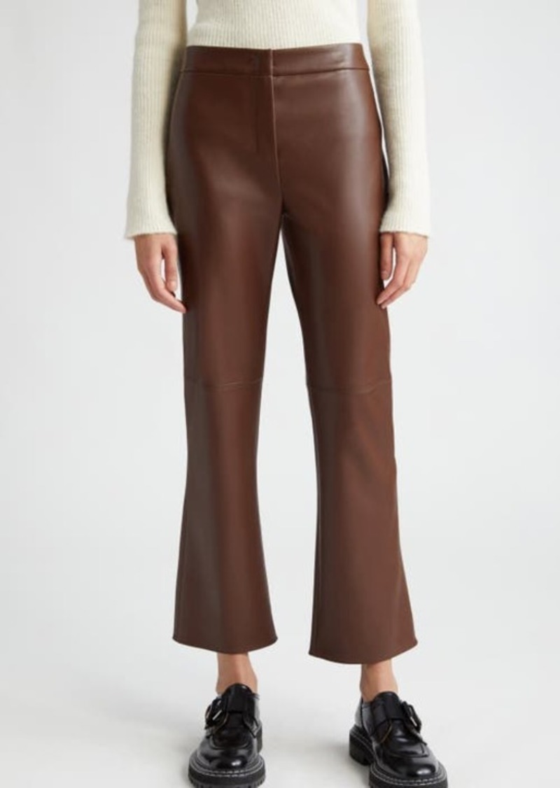 Max Mara Sublime Coated Jersey Flare Leg Ankle Pants