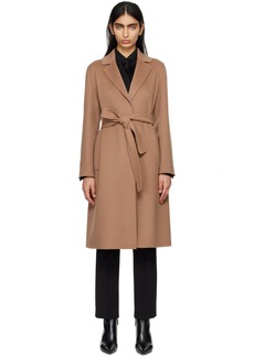 Max Mara Tan Belted Coat