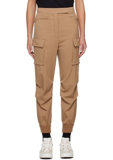 Max Mara Tan Cargo Pocket Trousers