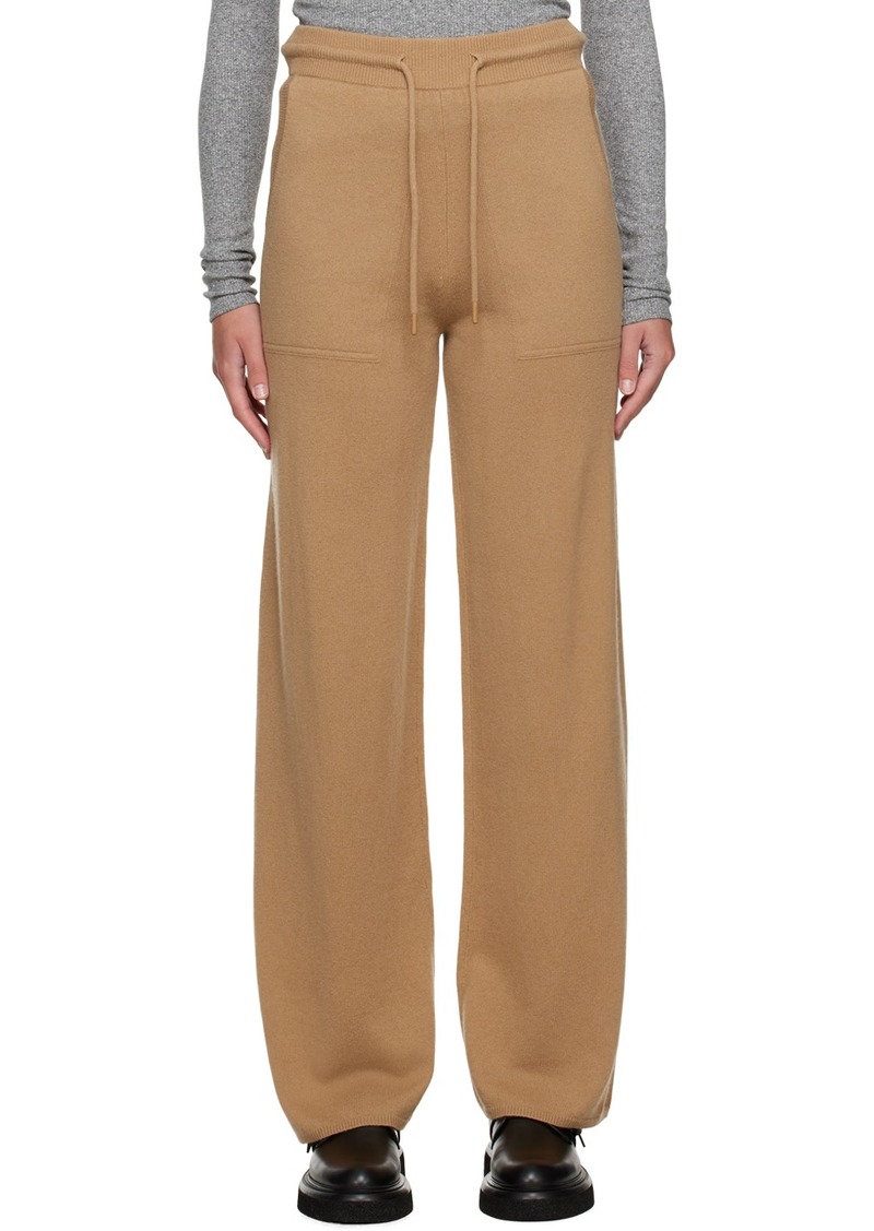 Max Mara Tan Relaxed-Fit Lounge Pants