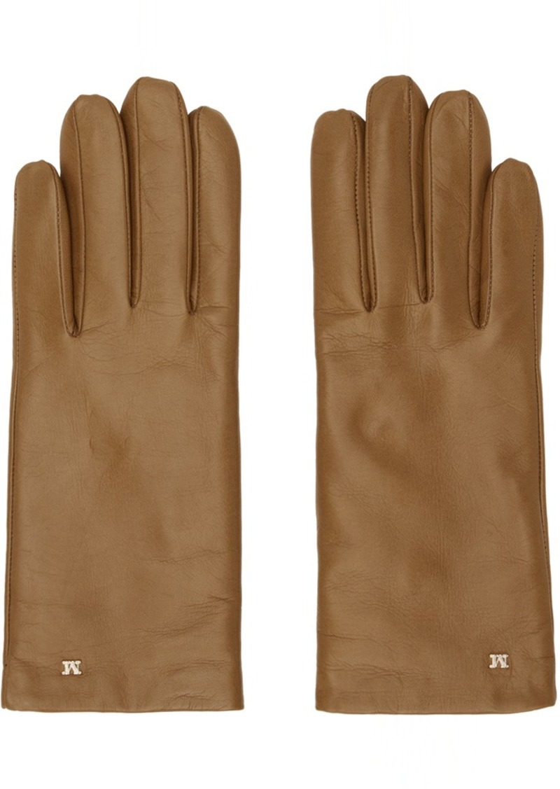 Max Mara Tan Spalato Gloves