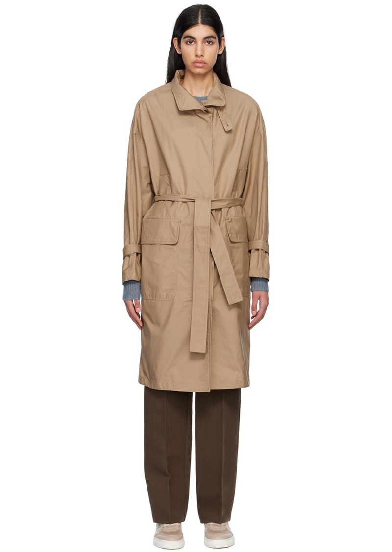 Max Mara Tan The Cube MTrench Coat