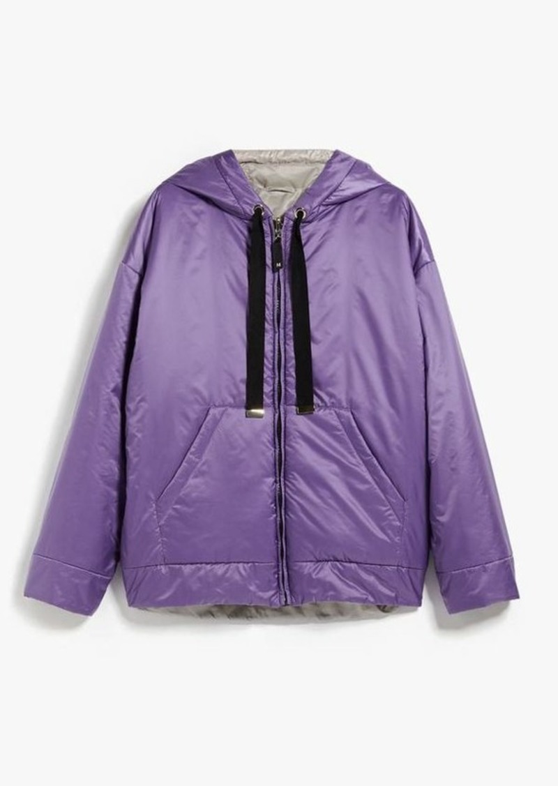 MAX MARA THE CUBE GreenBo reversible parka in water-repellent canvas