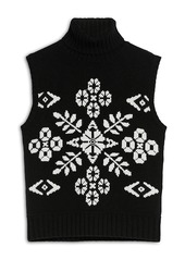 Max Mara Vivy Jacquard Knit Sleeveless Sweater