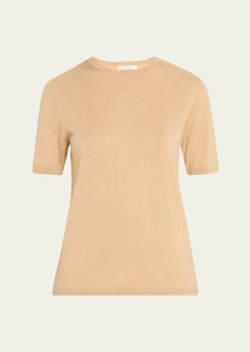 Max Mara Warren Short-Sleeve Cashmere Sweater