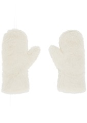 Max Mara White Detachable Mittens