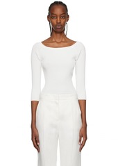 Max Mara White Saturno Long Sleeve T-Shirt