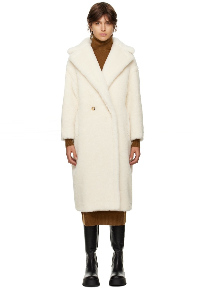 Max Mara White Teddy Bear Icon Coat