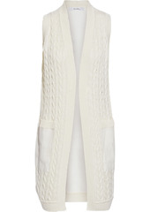 Max Mara Woman Oxalis Cable-knit Linen Vest Ivory