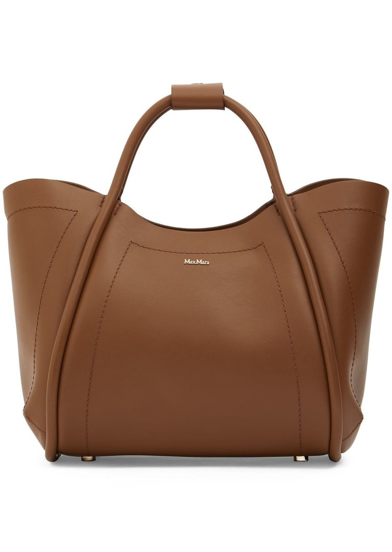 Max Mara Medium Marin Leather Tote Bag