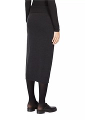 Max Mara Melk Knit Wool Pencil Skirt