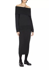 Max Mara Melk Knit Wool Pencil Skirt