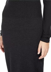 Max Mara Melk Knit Wool Pencil Skirt