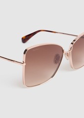 Max Mara Menton Squared Metal Sunglasses