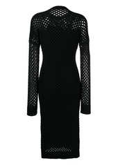 Max Mara mesh panelled midi dress