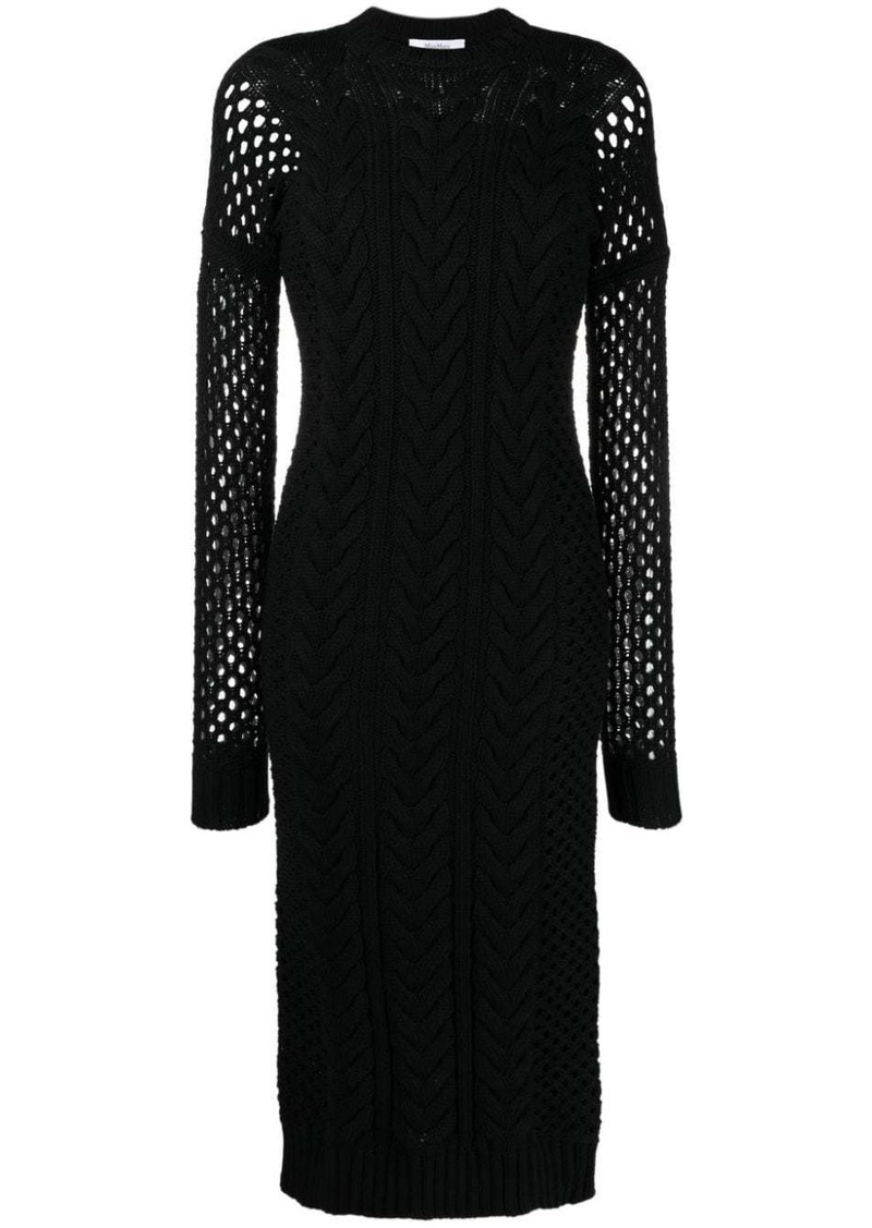 Max Mara mesh panelled midi dress