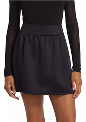 Max Mara Nettuno Cotton-Blend Jersey A-Line Miniskirt