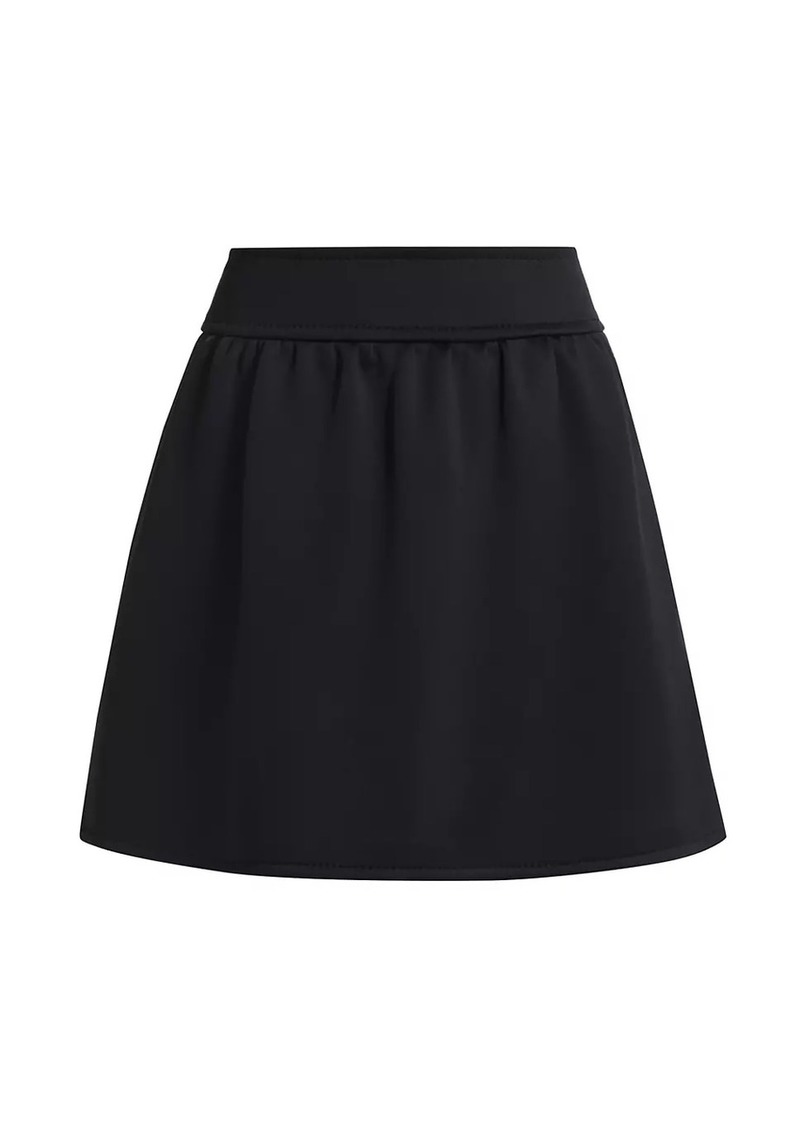 Max Mara Nettuno Cotton-Blend Jersey A-Line Miniskirt