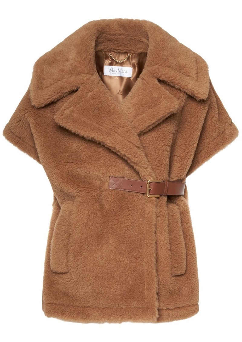 Max Mara New Abavo Camel Teddy Cape