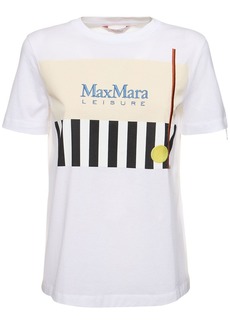Max Mara Obliqua Printed & Embroidered T-shirt