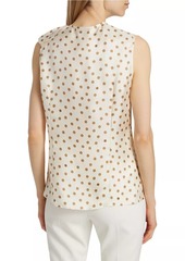 Max Mara Pegli Silk Polka-Dot Top