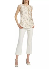 Max Mara Pegli Silk Polka-Dot Top