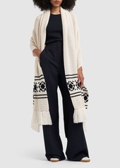 Max Mara Peplo Wool & Cashmere Long Cardigan