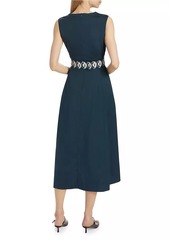 Max Mara Preston Cotton-Blend A-Line Cocktail Dress